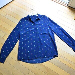 Designer Lady's Button Up Blouse Size S